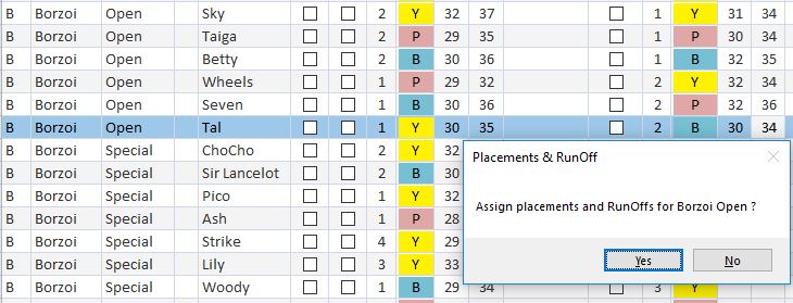 Assign Placements Dialog