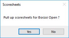 Scoresheets Dialog